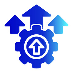 Efficiency Icon Glyph Gradient Style