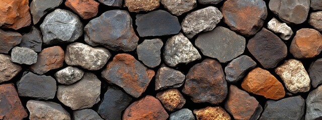 Close-up View of an Old Cobblestone Street Background. Detailed Texture and Pattern for Design, Print, or Wallpaper with Rustic Charm and Timeless Appeal.