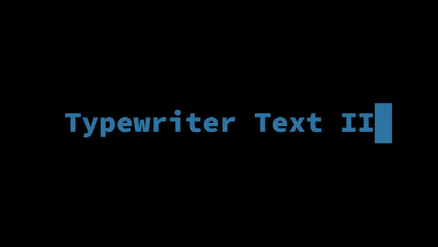 Typewriter Text II CRT Monitor Animated Text Effect with Blinking Cursor