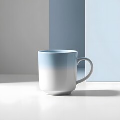 Obraz premium Simple White Coffee Cup Design for Everyday Use