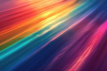 Abstract Rainbow Hues Diagonal Lines Gradient Texture
