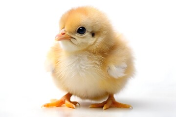 Obraz premium baby chicken on white background