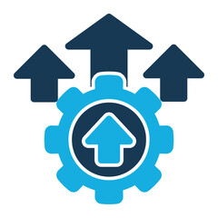 Efficiency Icon with Duo Tone Style