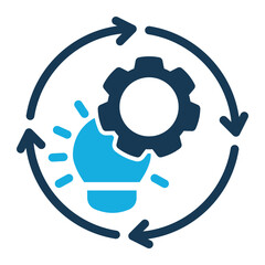 Innovation Icon with Duo Tone Style