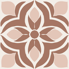 Mocha Azulejos Vector Tile