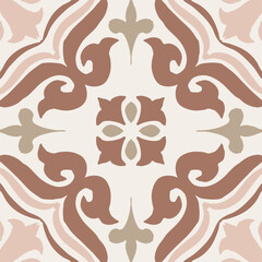 Mocha Azulejos Vector Tile