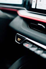 Naklejka premium control buttons in the car, start and stop