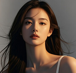 Portrait of a woman.