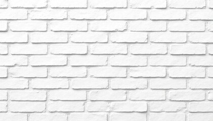Clean painted white brick wall, seamless pattern, geometric, masonry