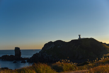 섭지코지의 석양
