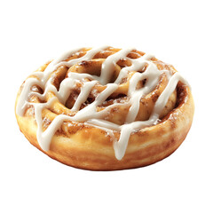 Freshly Baked Cinnamon Roll with Icing – Sweet Cinnamon Roll Pastry with Drizzled Frosting

