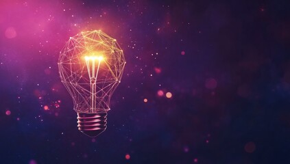 Illuminating Ideas: A Digital Lightbulb Representing Innovation and Creativity