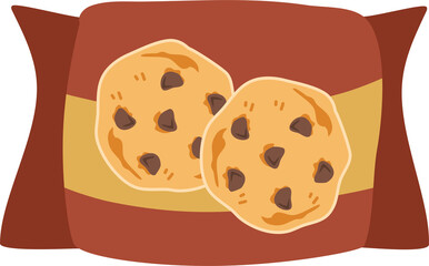 Cookie pack cartoon, Sweet snack bag