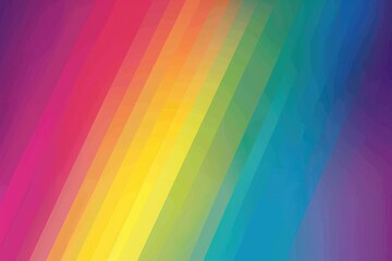 Diagonal Rainbow Color Gradient Stripes Abstract Design