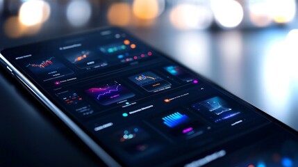 Universal BNPL app interface showcasing detailed transaction analytics in modern design