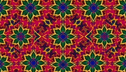 Vibrant Kaleidoscopic Mandala: A Symphony of Color and Symmetry