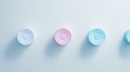 Infographic displaying four targeting strategies in marketing with clear, professional icons and soft shadows against a minimalist backdrop