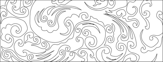 vector sketch illustration silhouette design background pattern modern abstract classic vintage.eps