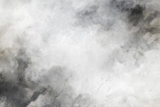 Abstract gray watercolor background with smoke, gray clouds and fog