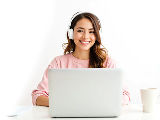 Remote Work From Home Lifestyle With A Laptop, Showcasing Productivity, Happiness, And Work-Life Balance While Chilling In A Cozy Space. Perfect For Freelancers, Professionals, And Casual Workers 