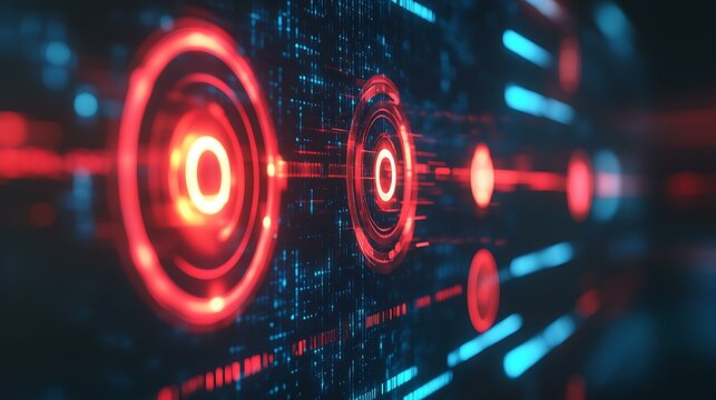 Visual representation of four targeting strategies with corresponding icons and a professional, modern layout featuring soft lighting and shadows