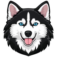 Cheerful Cute Puppy Dogs Head