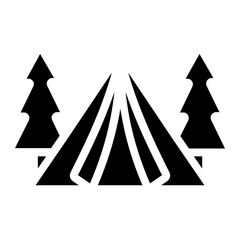 Obraz premium tent icon