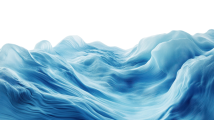 Abstract representation of ocean waves, showcasing fluid motion and serene blue tones, perfect for nature-inspired backgrounds or artistic projects.