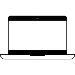 Simple vector icon laptop