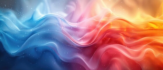 Obraz premium Abstract Colorful Waves Flowing Design