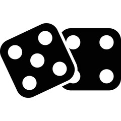 Simple vector icon dice
