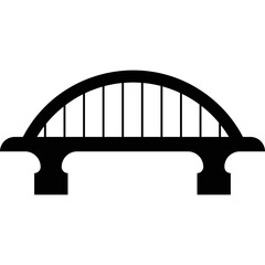 Simple vector icon bridge