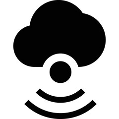 Simple vector icon cloud
