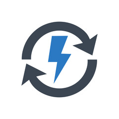 Energy Recycling Loop Icon