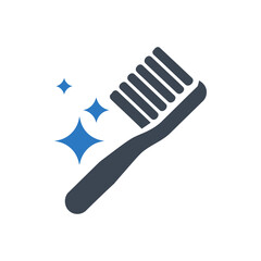 Sparkling Toothbrush Icon