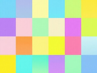 Vibrant Pastel Colored Squares Pattern