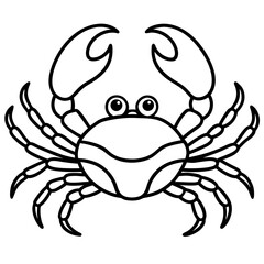 Simple Crab Vector Art