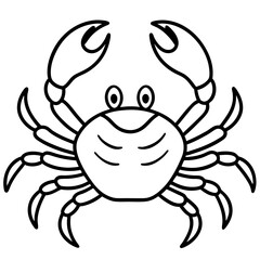 Simple Crab Vector Art