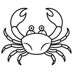 Simple Crab Vector Art