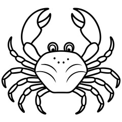 Simple Crab Vector Art