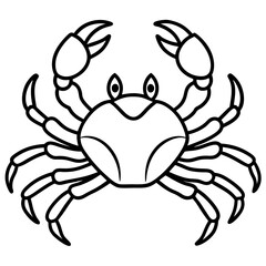 Simple Crab Vector Art