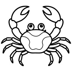 Simple Crab Vector Art