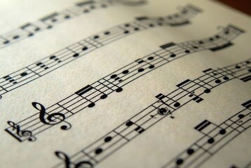 Musical Sheet Music Pages - Artistic Macro Photography