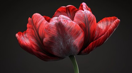 close up tulip flower