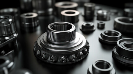 automotive nut 3d icon illustration