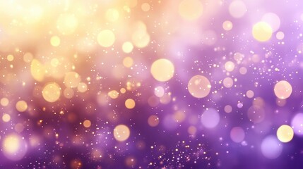 Obraz premium Gentle bokeh in golden and lavender tones, delicate and harmonious compositio 