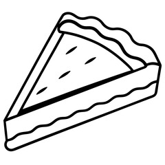 Simple Pie Cutting Tool Vector