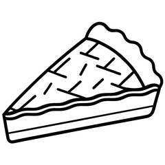 Simple Pie Cutting Tool Vector