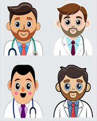 Four Cartoon Doctors