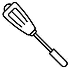  immersion blender line art vector illustration 